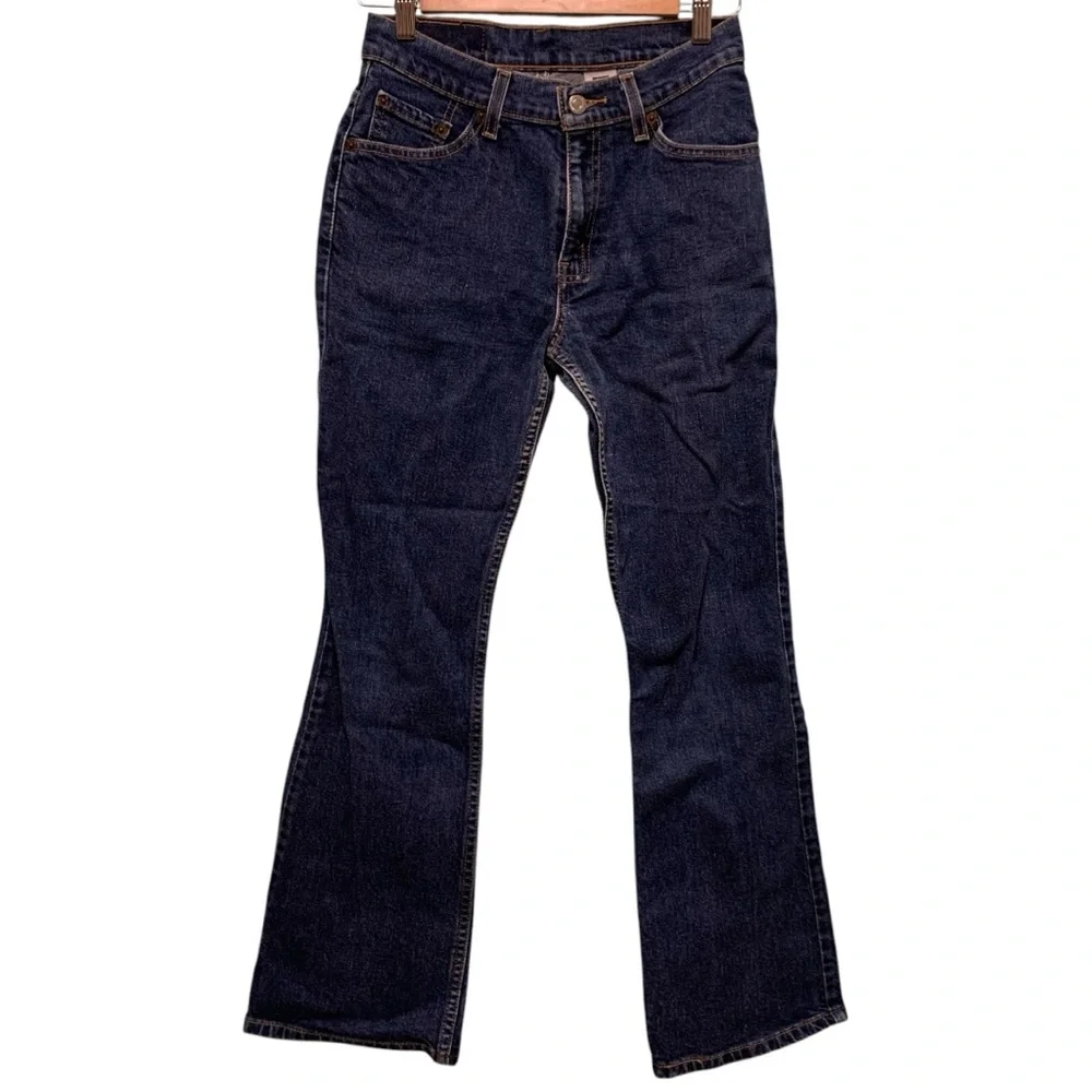Levi’s petite 517 bootcut slim dark wash high waisted jeans - Picture 1 of 11